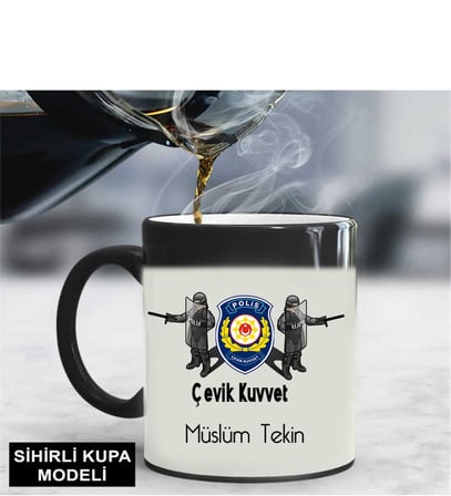 Çevik Kuvvet Polisi Kupa Bardağı Sihirli