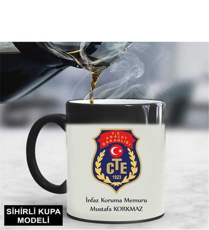 Ceza İnfaz Koruma Memuru Kupa Bardağı Sihirli