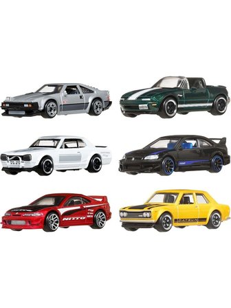 Hot Wheels Oyuncak Japon Temalı Çoklu Arabalar 6’lı Araba Seti JBY77