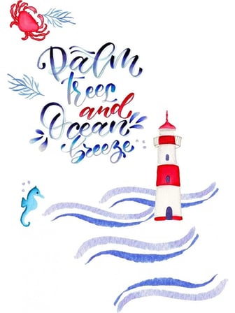 Faber-Castell Markör Kalem Aqua Çift Uç 6 Renk Sea 5188164519000