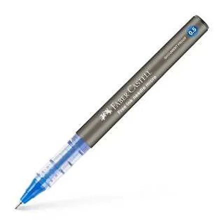 Faber-Castell Roller Kalem Free Ink Needle 0.5 Mm Mavi (12 Li Paket) 5020348601000