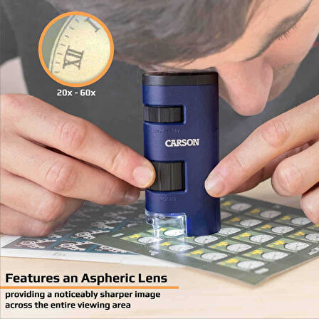 Carson MM-450 Pocket Micro™ 20x-60x Cep Mikroskobu