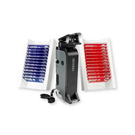 Carson MP-250 MicroFlip® 100x-250x Led UV Cep Mikroskobu + 24 Adet Slayt Set