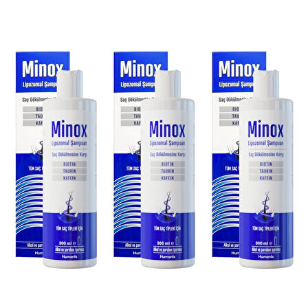 Minox Lipozomal Şampuan 300 ml x 3 adet Avantajlı Paket