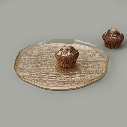 Kitchen Luna 4'lü Tabak - Bej - 21 cm