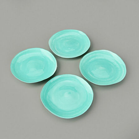 Kitchen Kronos 4'lü Tabak - Mavi - 16 cm