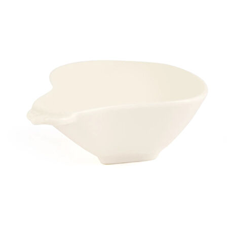 Armut Şekilli Küçük Çerezlik - Beyaz - 8,5 cm