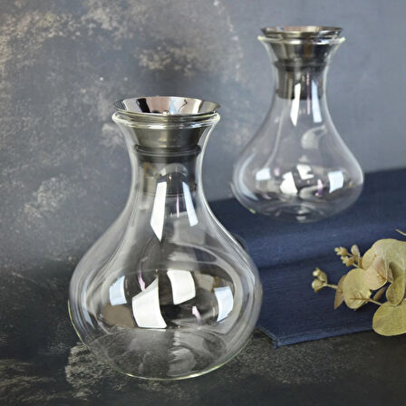 Şelale Cam Sürahi - Şeffaf - 1 lt