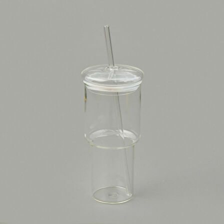 Cam Pipetli Bardak - Şeffaf - 1 lt