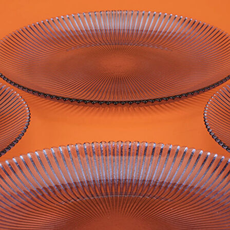 Kitchen 4'lü Tabak - Mavi - 21 cm