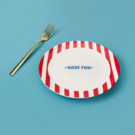 Kitchen Have Fun Tatlı Tabağı - Kırmızı - 19 cm