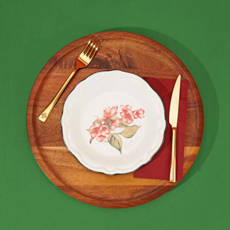 Kitchen Orchid 6'lı Tatlı Tabağı - Renkli