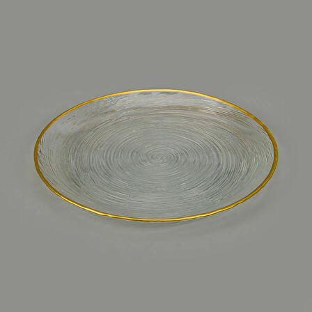 Kitchen Paloma 7 Parça Pasta Seti - Şeffaf / Altın