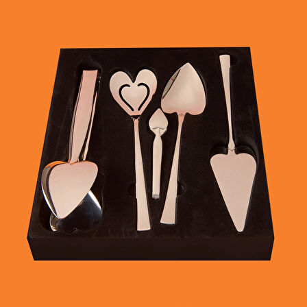 Can Canan 5 Parça Servis Takımı - Gri