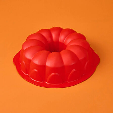 Klasik Kek Kalıbı - Kırmızı - 25 cm