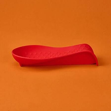 Kalpli Kaşık Altlığı - Kırmızı