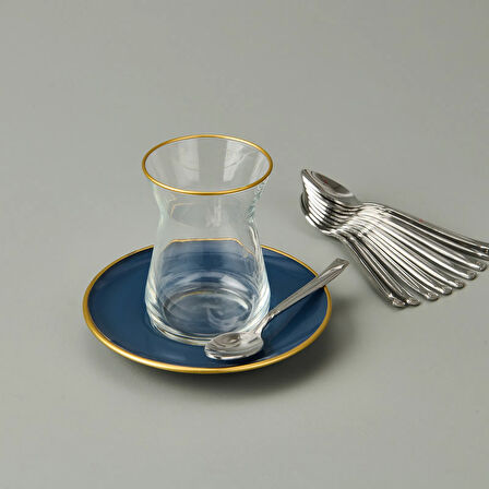 Fiesta Sade 12'li Çay Kaşığı - Gümüş - 11 cm