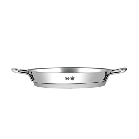 Silver Çelik Italyan Kapaksız Omlet Sahanı - Gümüş - 16 cm