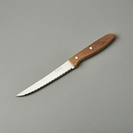 2'li Steak Bıçağı - Kahverengi - 19 cm