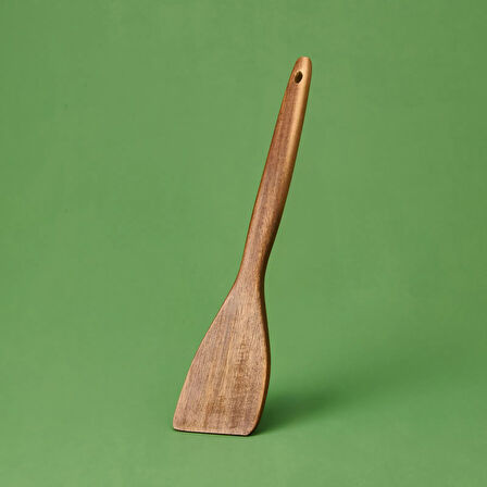 Handy Oval Akasya Servis Spatulası - Kahverengi - 34 cm