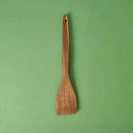 Handy Oval Akasya Servis Spatulası - Kahverengi - 34 cm
