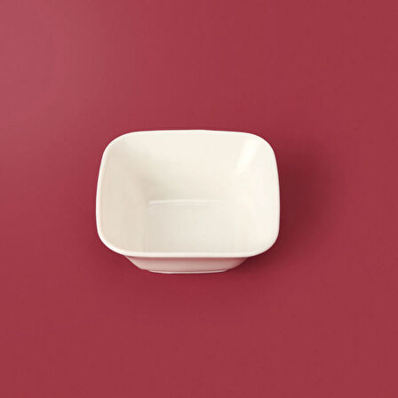 Oval Kare Sosluk - Beyaz - 7 cm