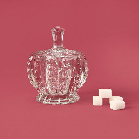 Glass Cam Şekerlik - Şeffaf - 3,5 cm
