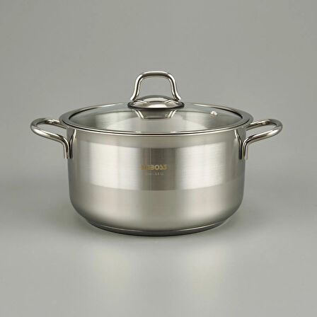 Saphire Derin Tencere - Inox - 20 cm
