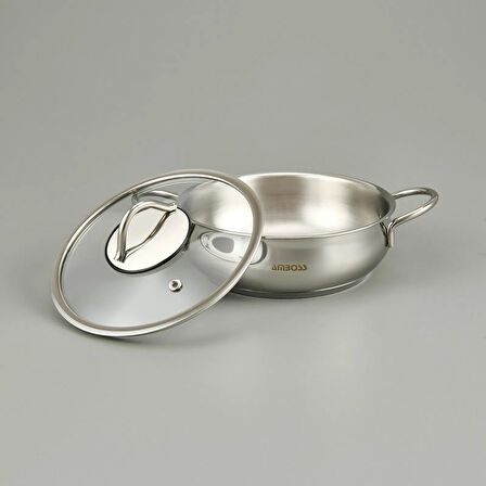 Stone Güveç Sahan Seti - Inox - 14-16-18 cm