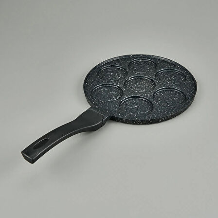 Emojili Pankek Tavası - Gri - 26 cm