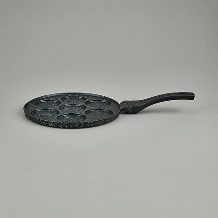 Emojili Pankek Tavası - Gri - 26 cm