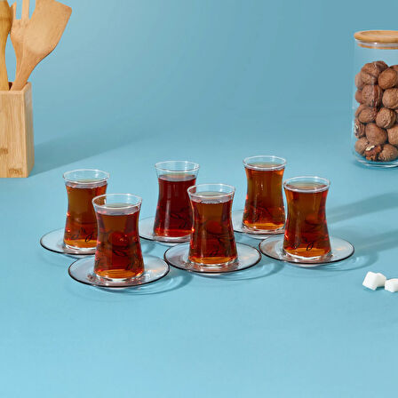 Kitchen Nemi 12 Parça Çay Seti - Renkli - 130 ml