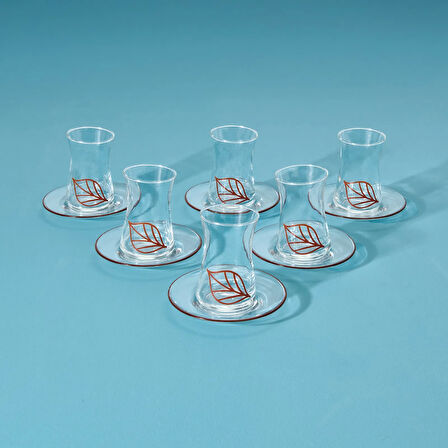 Kitchen Melagne 12 Parça Çay Seti - Renkli - 130 ml