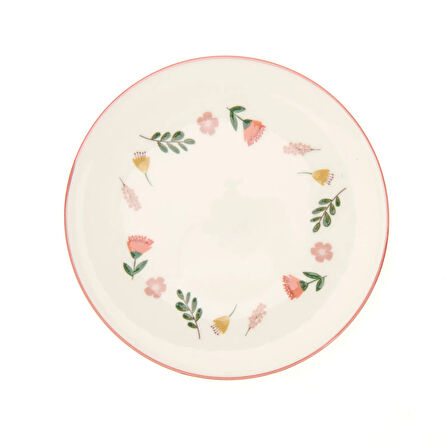 Porselen Faylinn Pasta Tabağı - Renkli - 19 cm