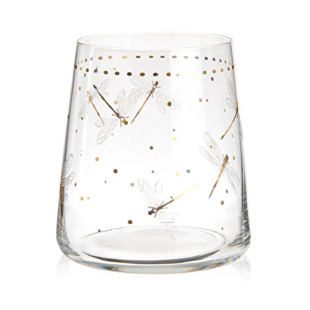 Dragonfly 4'lü Su Bardağı - Renkli - 420 ml