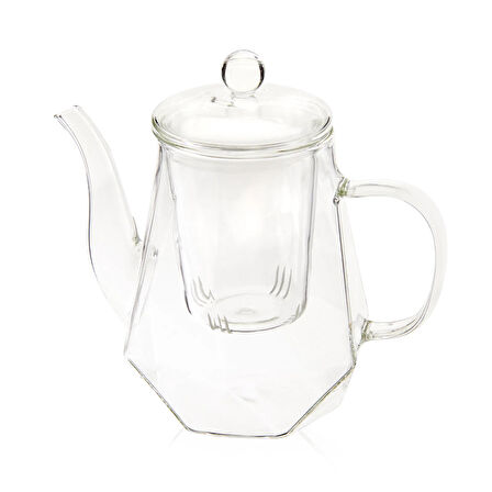 Star Borosilikat Cam Demlik - Şeffaf - 800 ml