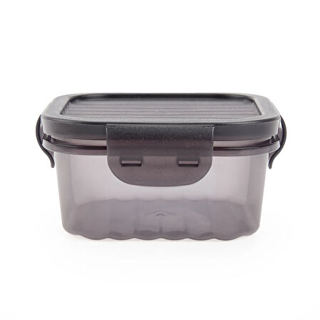 Sızdırmaz Saklama ve Taşıma Kabı - Gri / Siyah - 400 ml