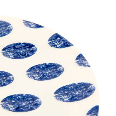 Porselen Madre Servis Tabağı - Mavi - 25 cm