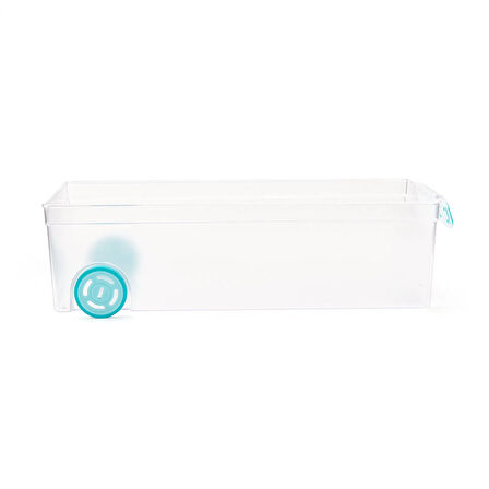 Roll-in Tekerlekli Buzdolabı Düzenleyici - Şeffaf - 16x31 cm