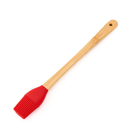 Silikon Yumurta Fırçası - Kırmızı / Kahverengi - 23 cm