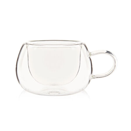 Double Wall Cam Kupa - Şeffaf - 160 ml