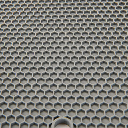 Silikon Yuvarlak Nihale - Gri - 17,5 cm
