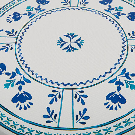 Home Santorini Yuvarlak Tepsi - Renkli - 35,5 cm