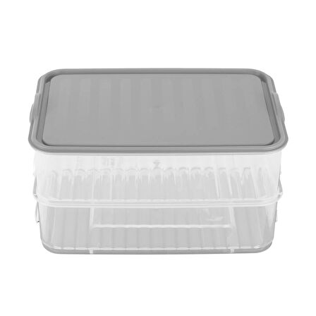 Easy Click 3 Parça Saklama Kabı - Şeffaf - 1,6 lt