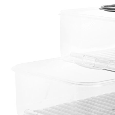 Easy Click 3 Parça Saklama Kabı - Şeffaf - 1,6 lt