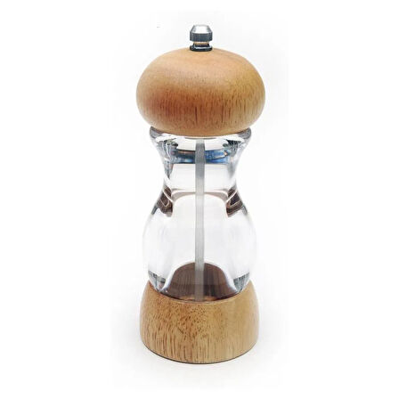 Kitchen Bambu Tuz Karabiber Öğütücü - 15x6 cm