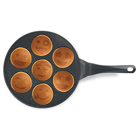 Granit Emojili Pankek Tavası - 28 cm