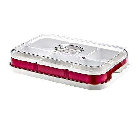 Çift Renkli 6 Bölmeli Kahvaltılık