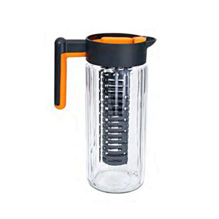 Çizgili Süzgeçli Detoks Sürahi - 1430 ml - Asorti