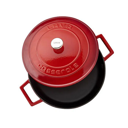 Yayvan Döküm Tencere - 24 cm